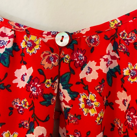 Francesca's Collection red floral mini dress - Picture 6 of 8